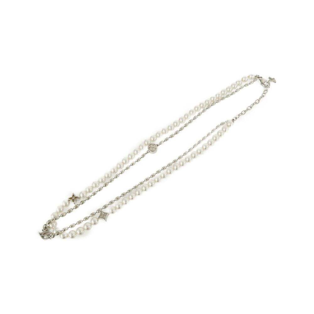 LOUIS VUITTON White Pearl Necklace - Picture 2 of 4